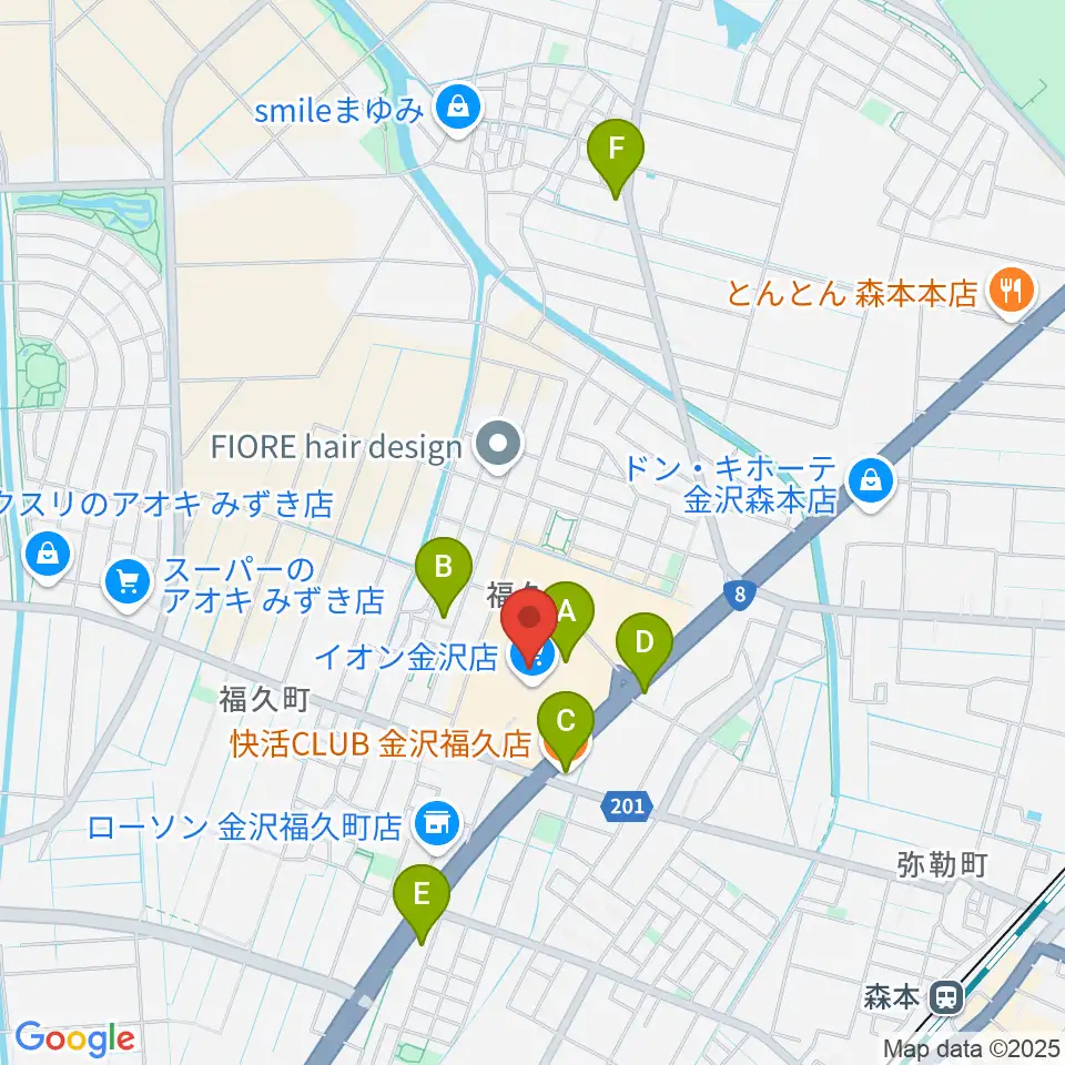 開進堂楽器 MPC森本周辺のカフェ一覧地図