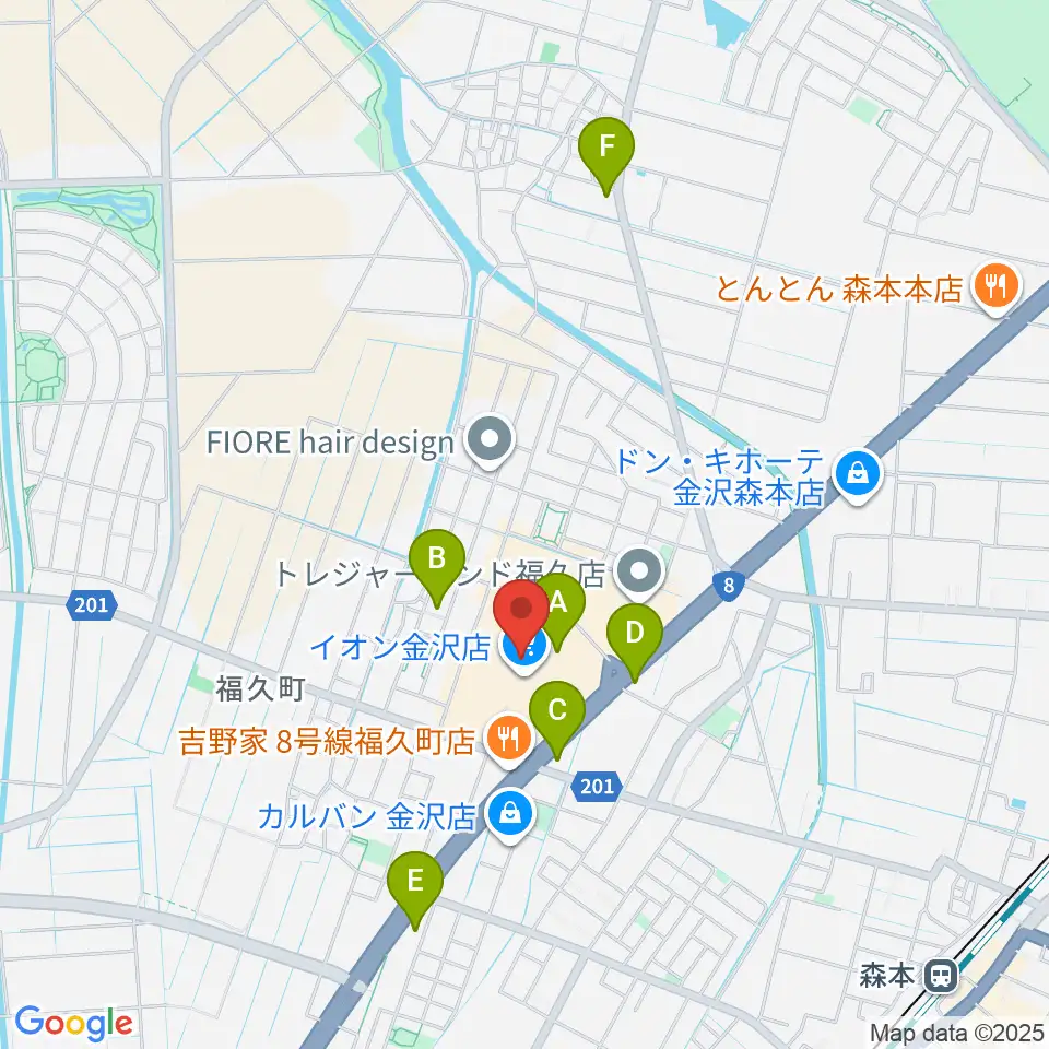 開進堂楽器 MPC森本周辺のカフェ一覧地図