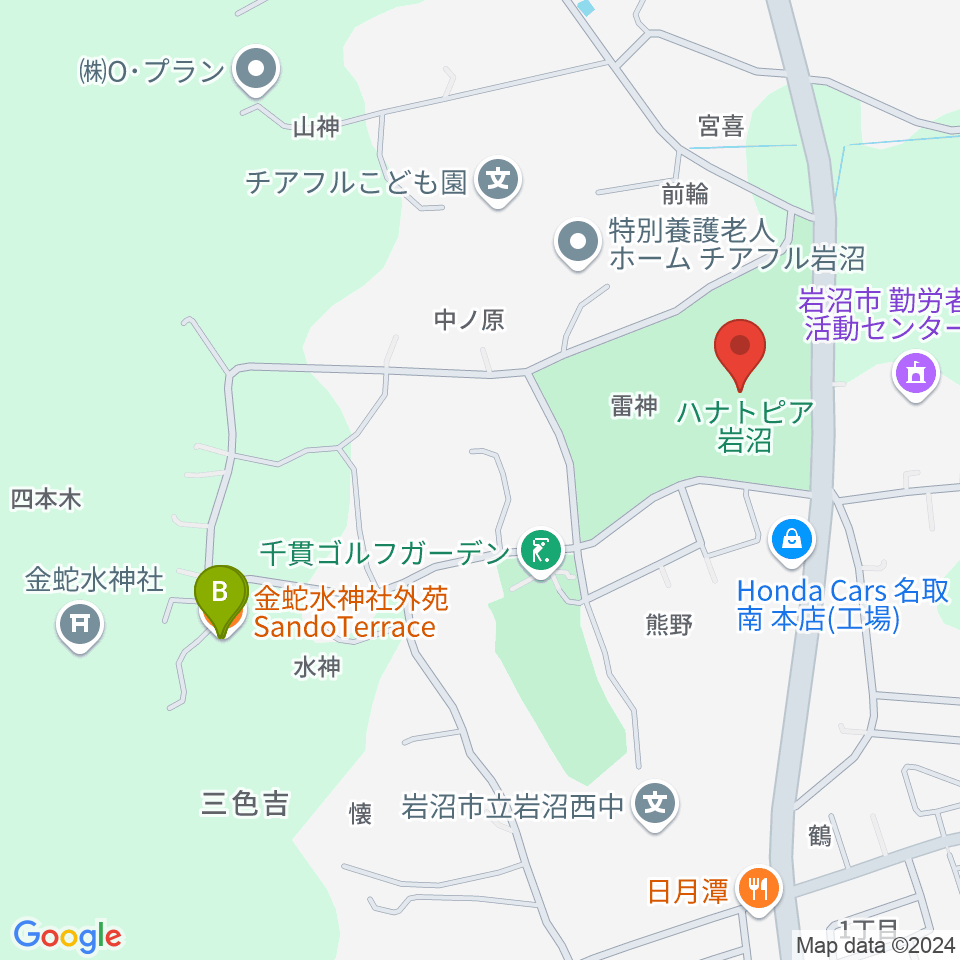 エフエムいわぬま周辺のカフェ一覧地図