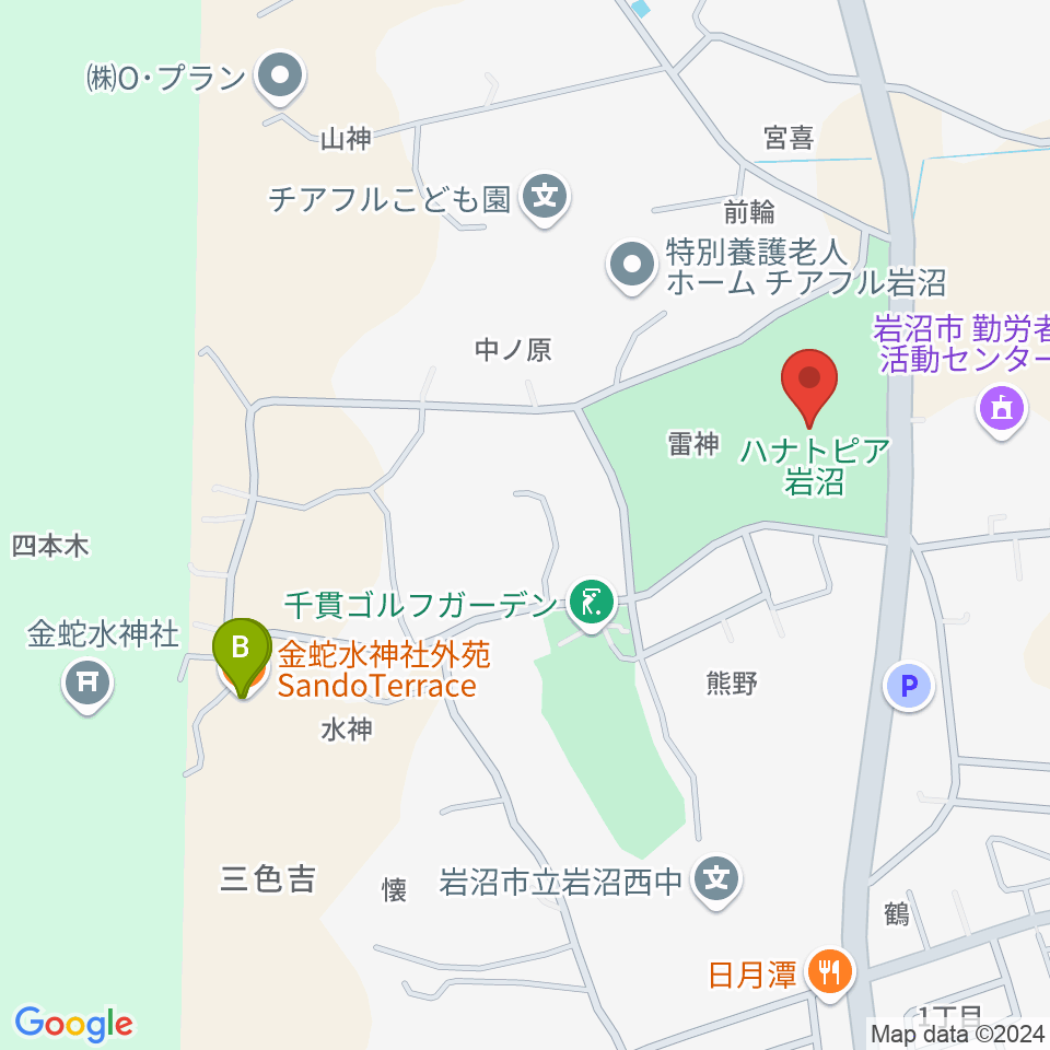 エフエムいわぬま周辺のカフェ一覧地図