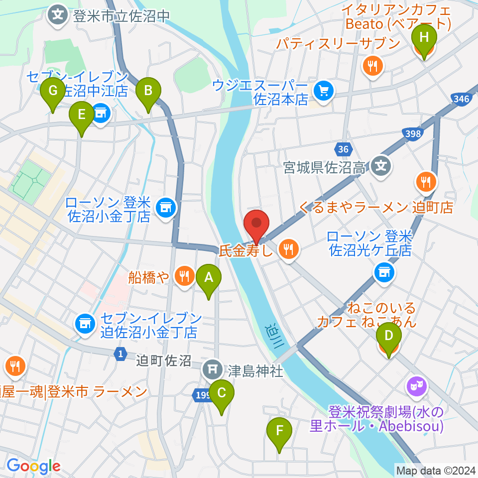 はっとエフエム周辺のカフェ一覧地図