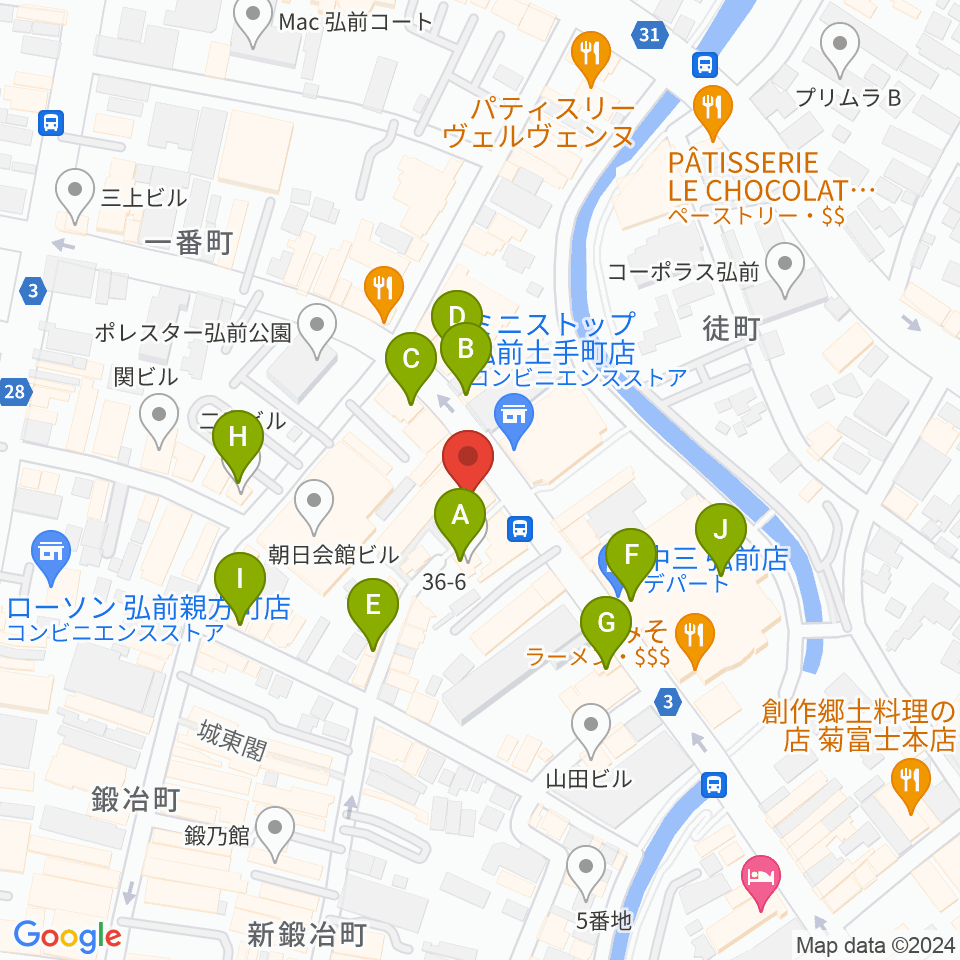 FMアップルウェーブ周辺のカフェ一覧地図