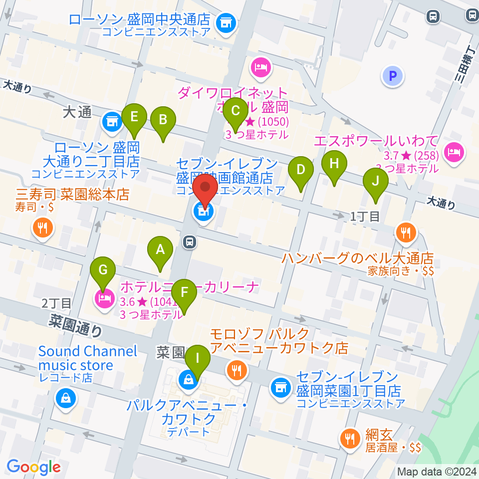 CLUB CHANGE WAVE周辺のカフェ一覧地図