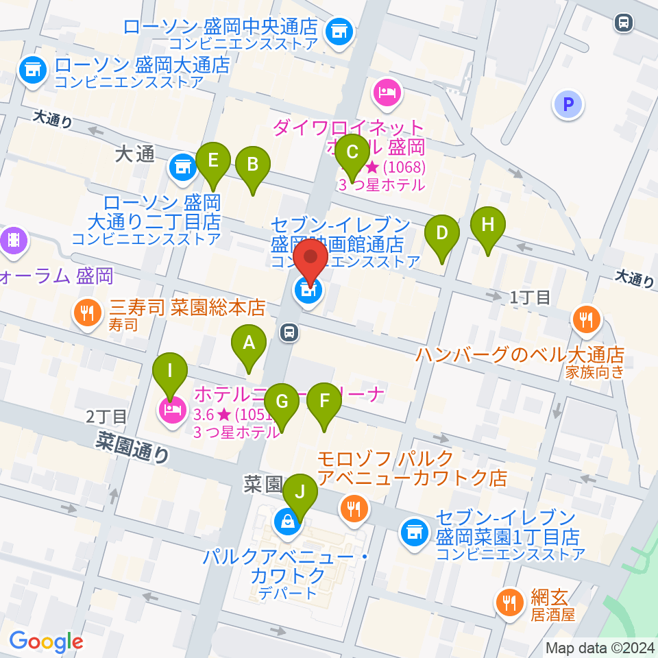 CLUB CHANGE WAVE周辺のカフェ一覧地図