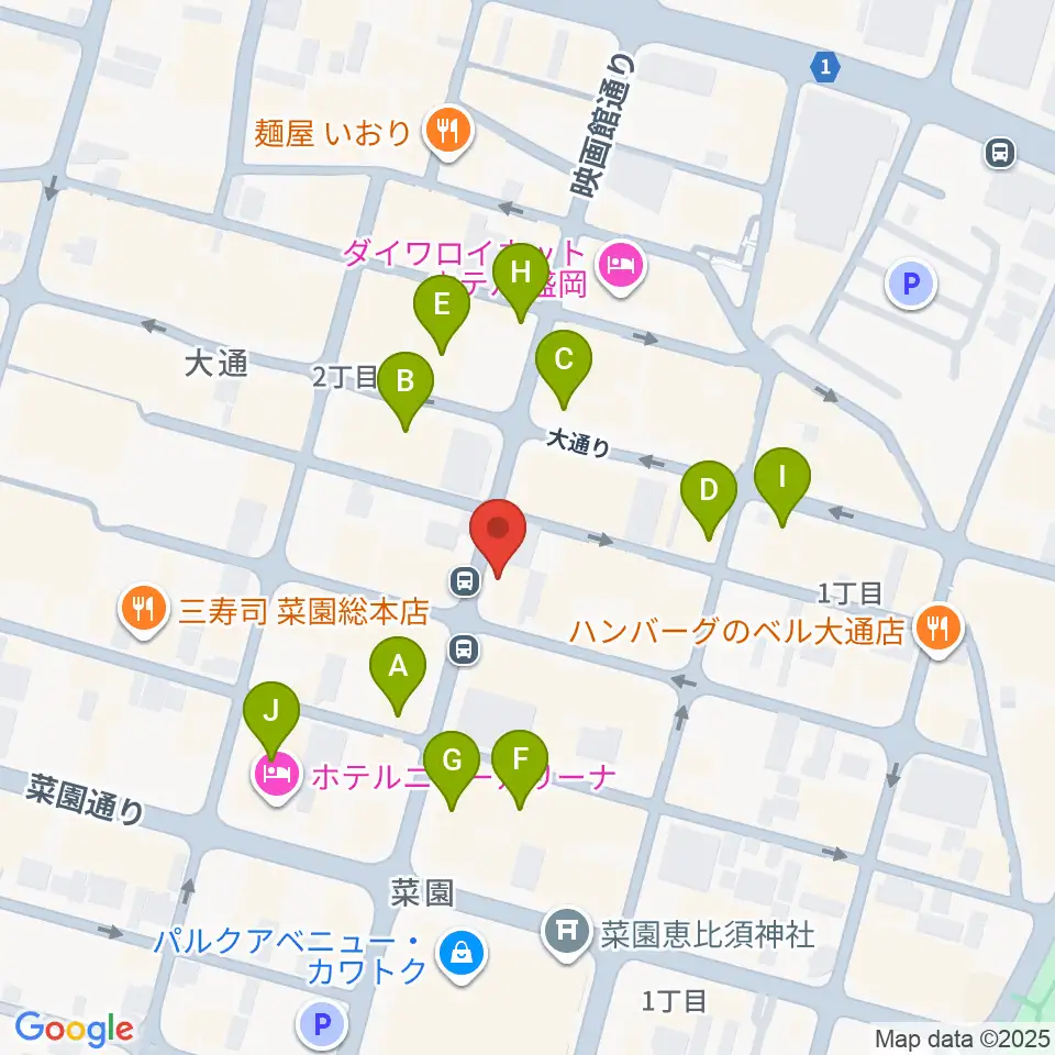 CLUB CHANGE WAVE周辺のカフェ一覧地図