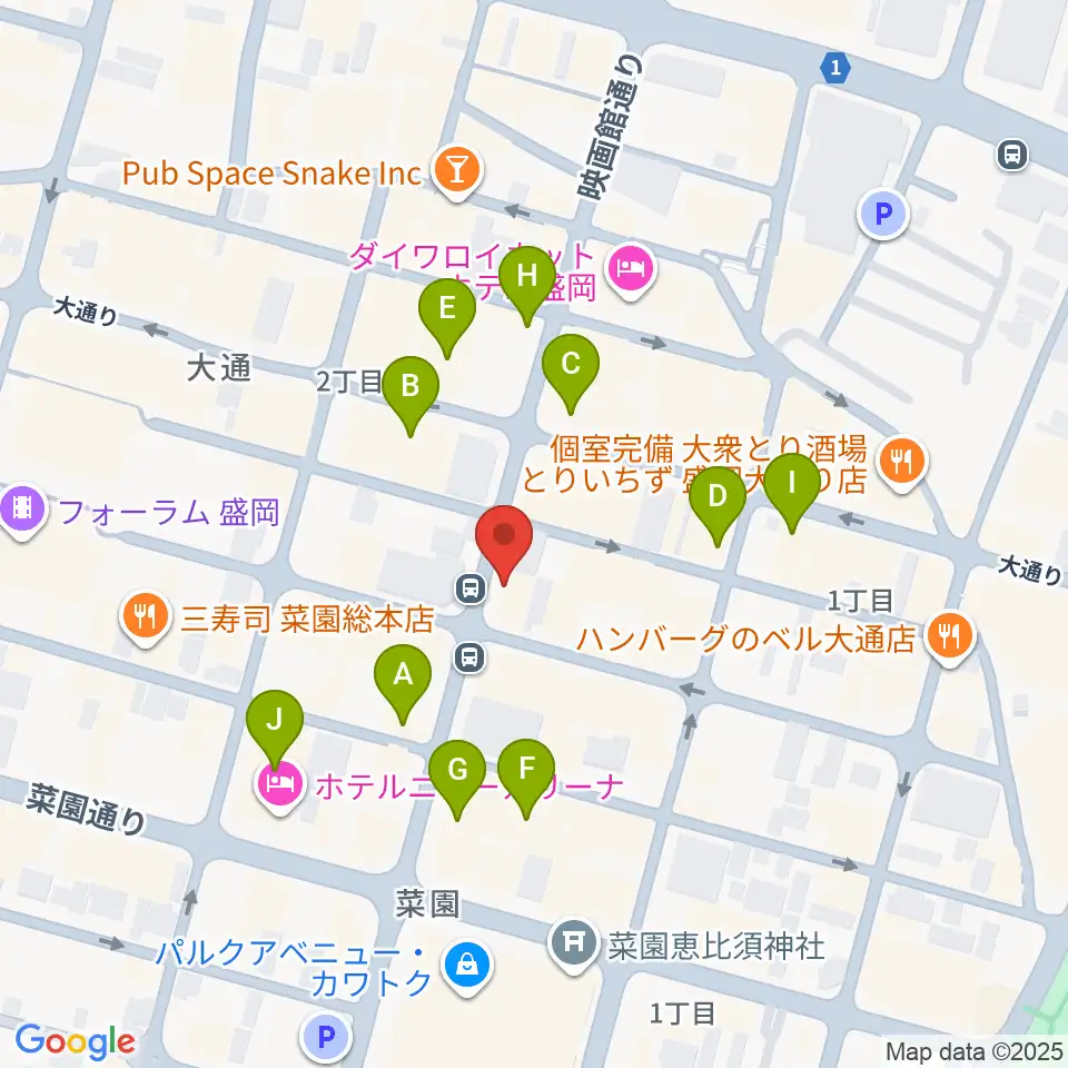 CLUB CHANGE WAVE周辺のカフェ一覧地図