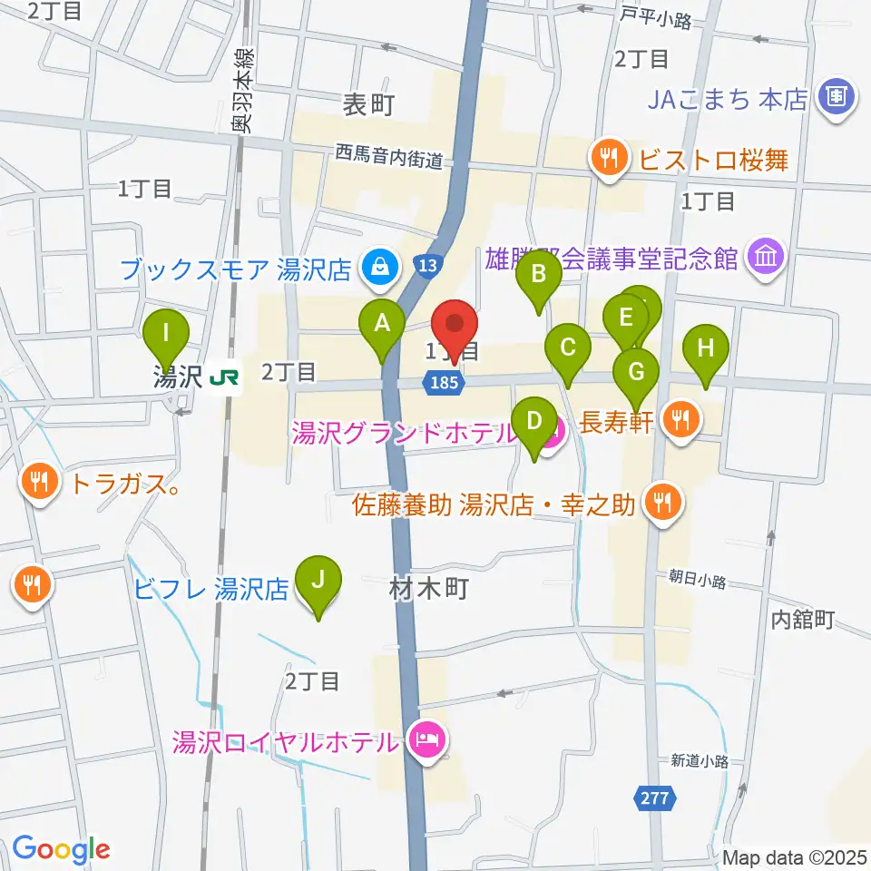 FMゆーとぴあ周辺のカフェ一覧地図