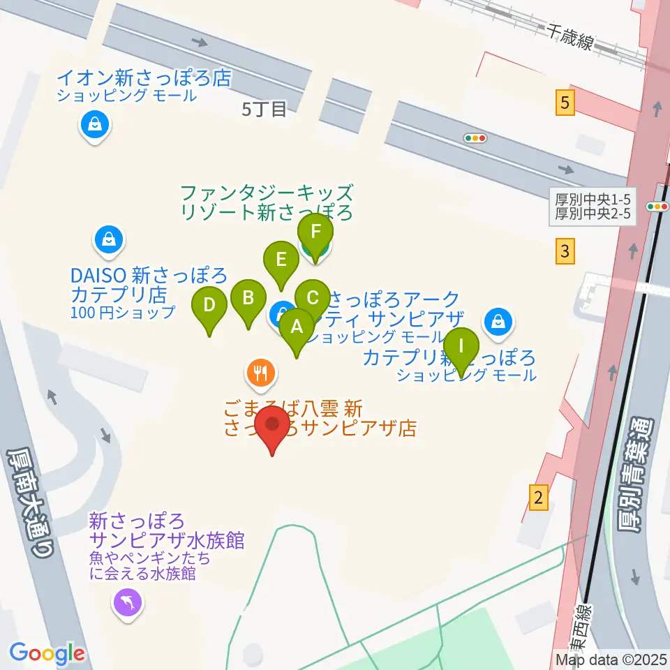 RADIOワンダーストレージ FMドラマシティ周辺のカフェ一覧地図