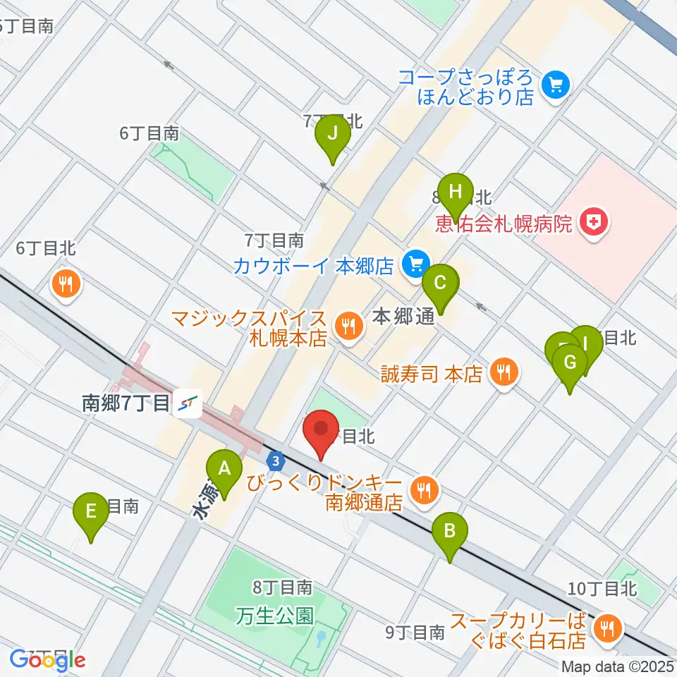 エフエムしろいし With-S周辺のカフェ一覧地図