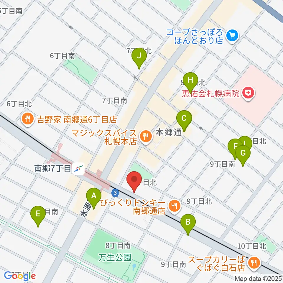 エフエムしろいし With-S周辺のカフェ一覧地図
