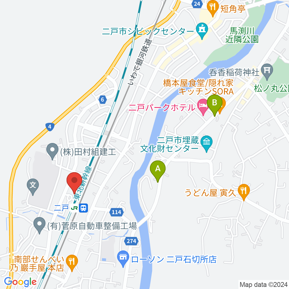 カシオペアFM周辺のカフェ一覧地図