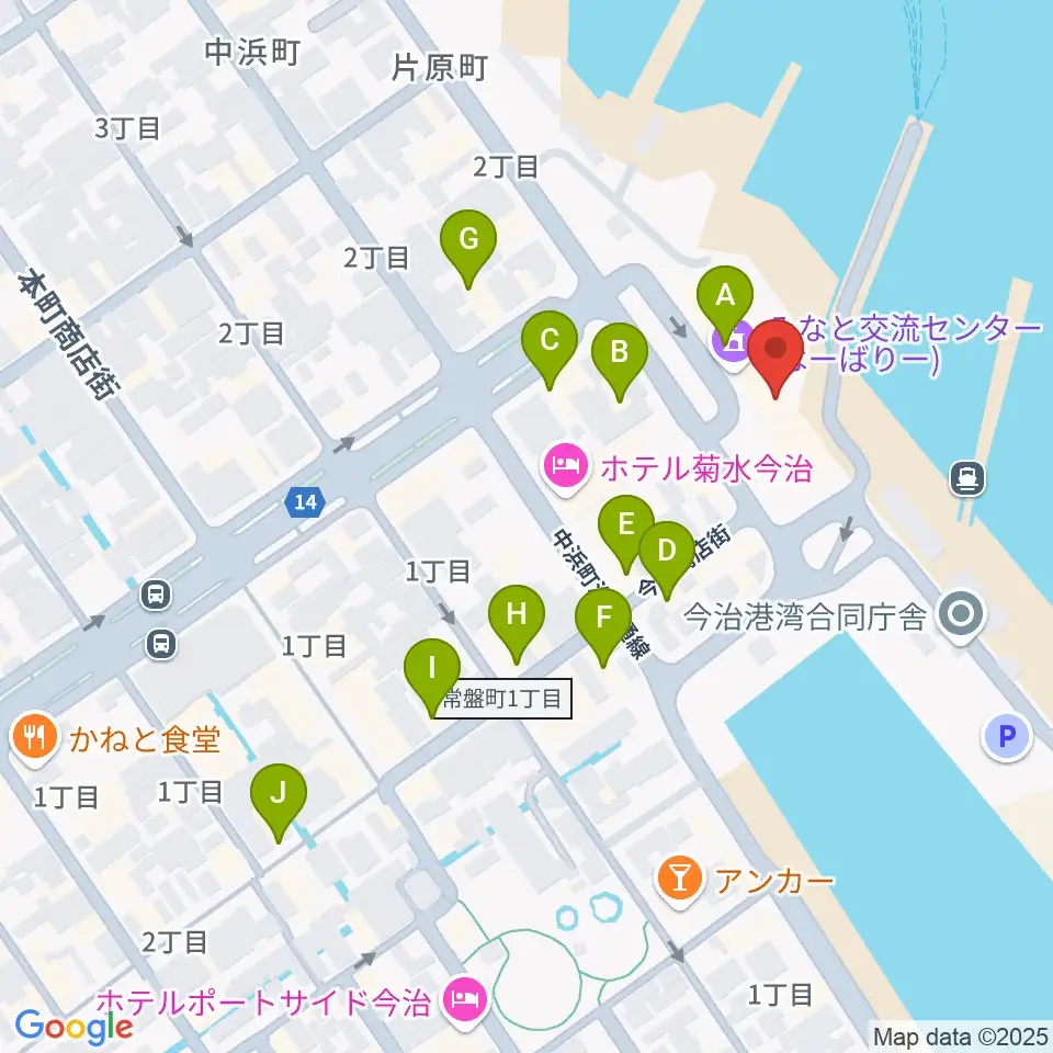 FMラヂオバリバリ周辺のカフェ一覧地図