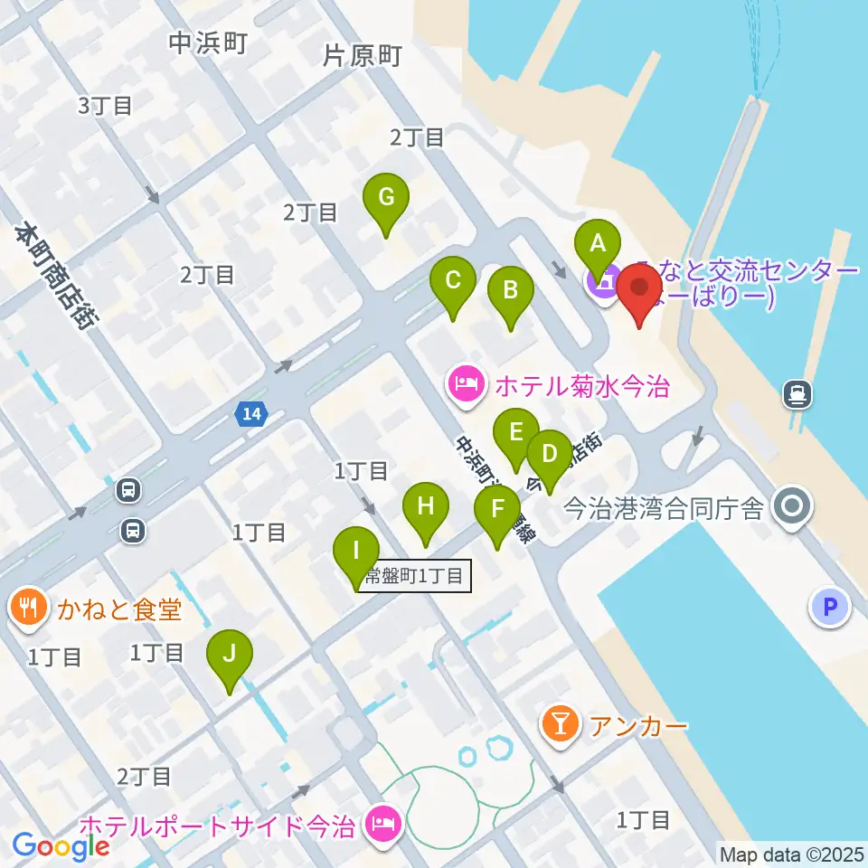 FMラヂオバリバリ周辺のカフェ一覧地図