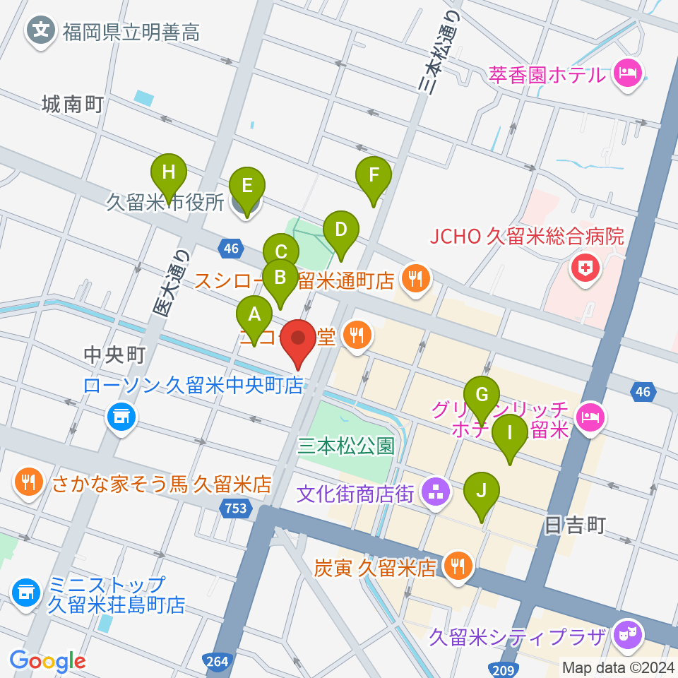 ドリームスエフエム周辺のカフェ一覧地図