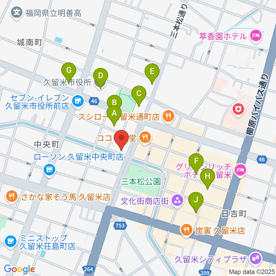 ドリームスエフエム周辺のカフェ一覧地図