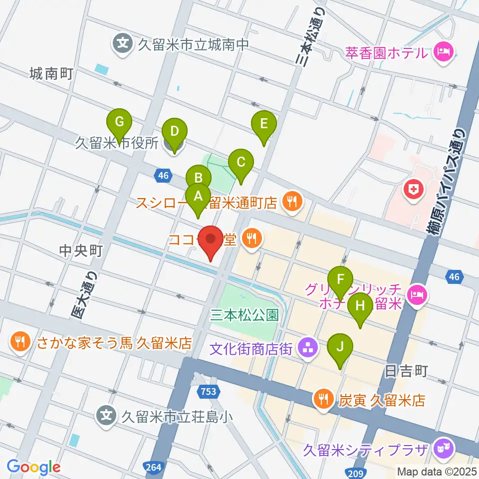 ドリームスエフエム周辺のカフェ一覧地図