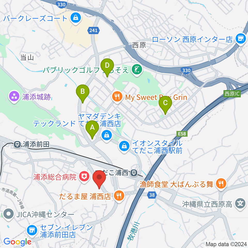 FM21周辺のカフェ一覧地図