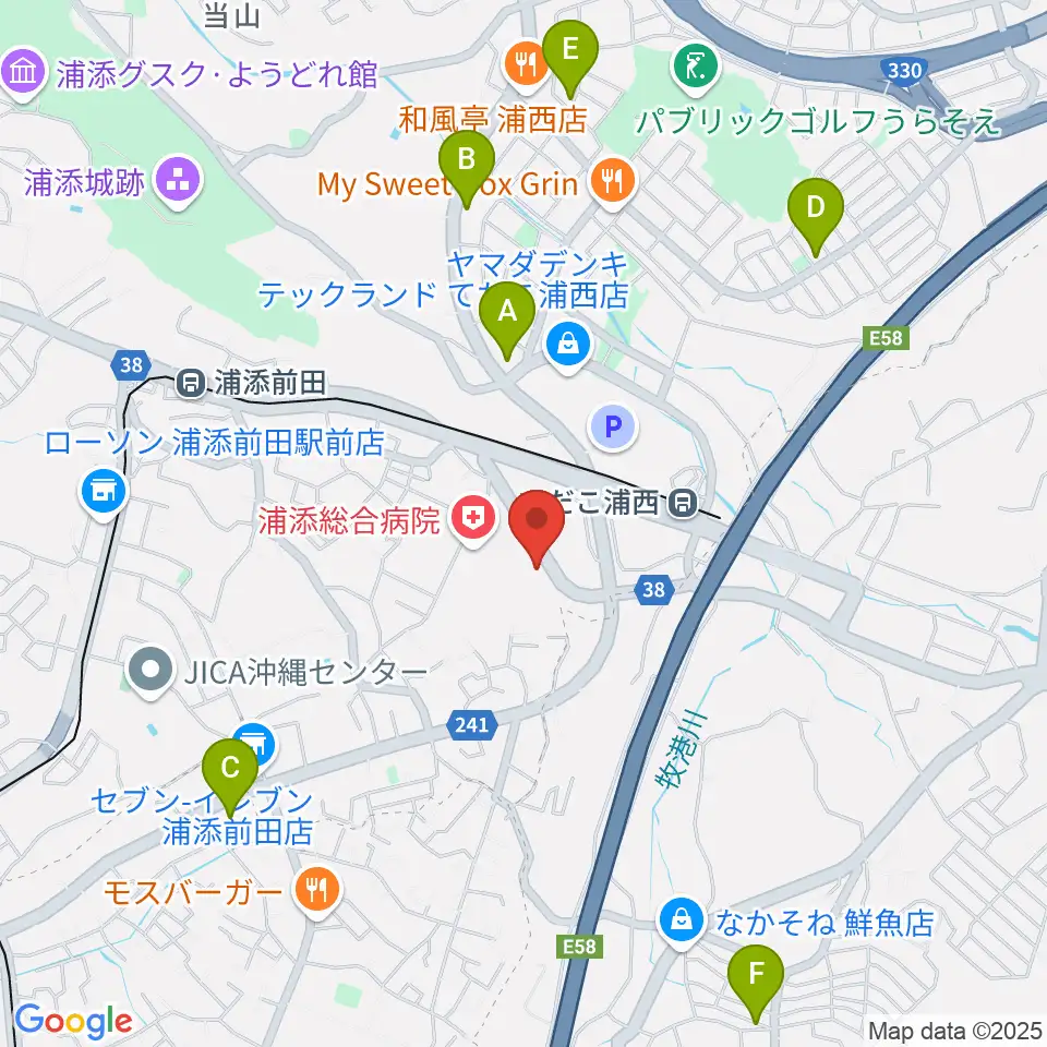 FM21周辺のカフェ一覧地図