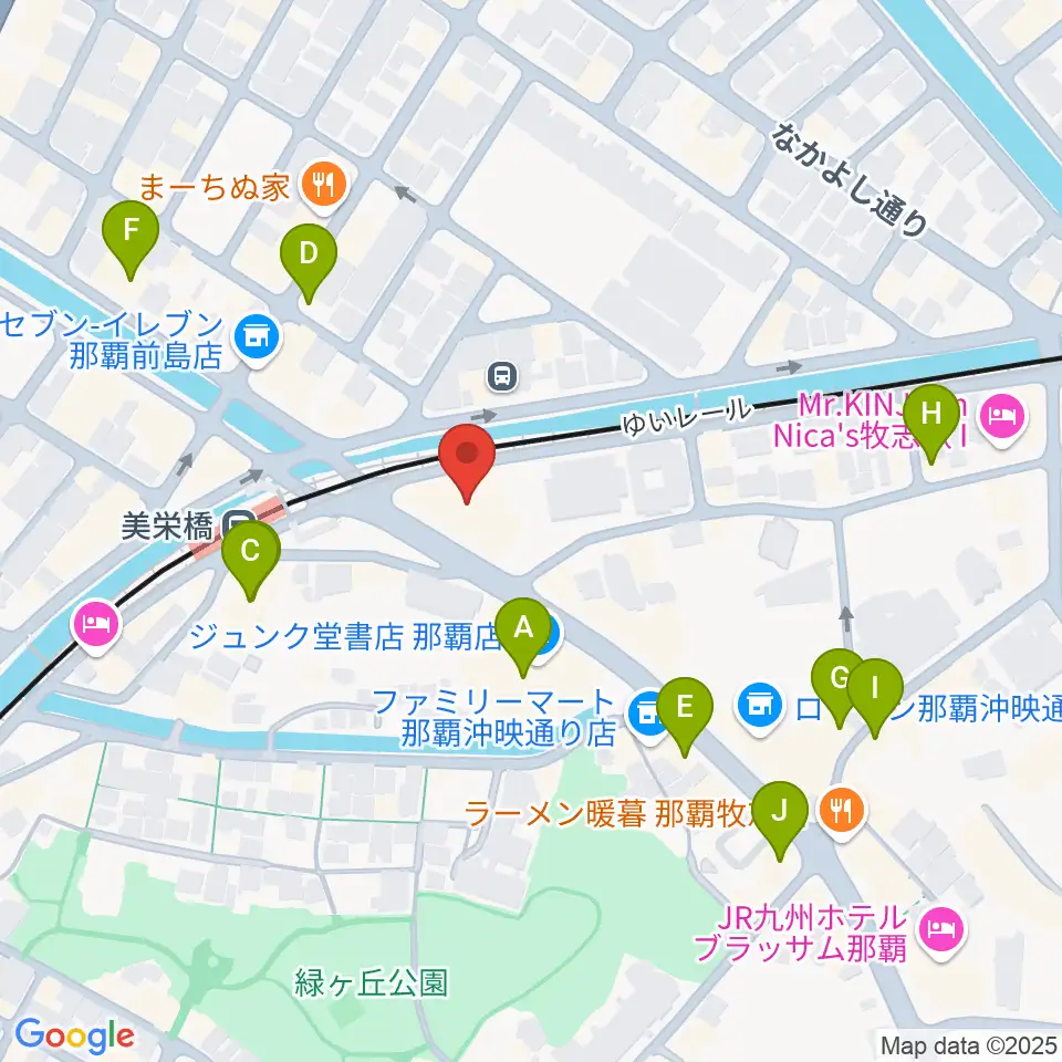 fm那覇周辺のカフェ一覧地図