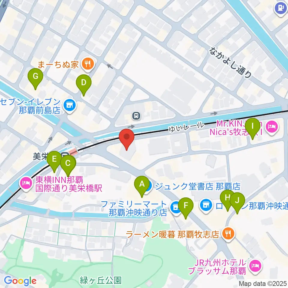 fm那覇周辺のカフェ一覧地図