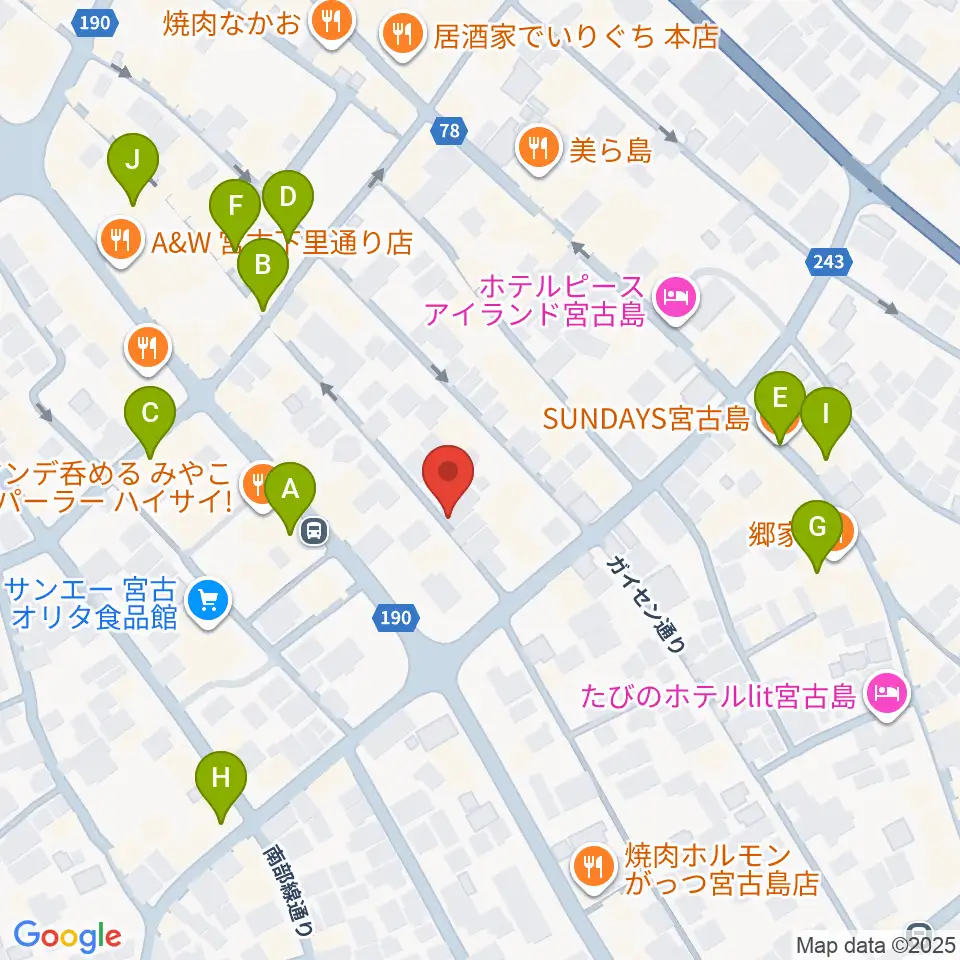 エフエムみやこ周辺のカフェ一覧地図