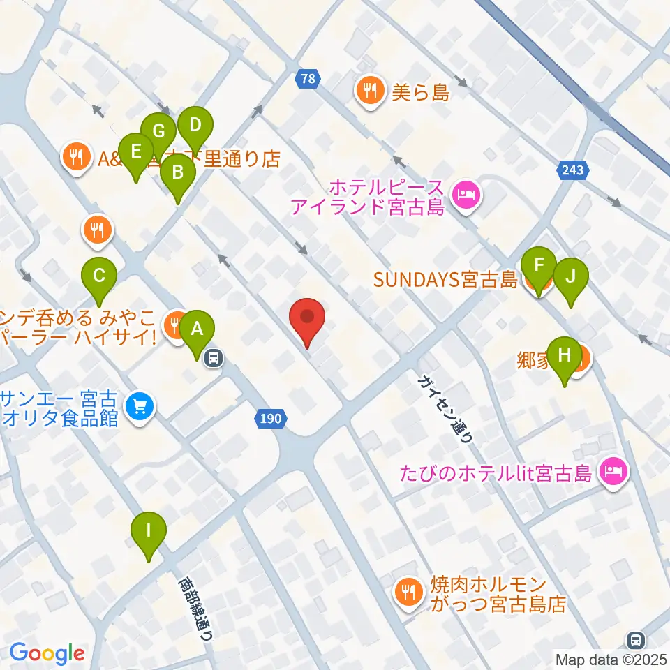 エフエムみやこ周辺のカフェ一覧地図