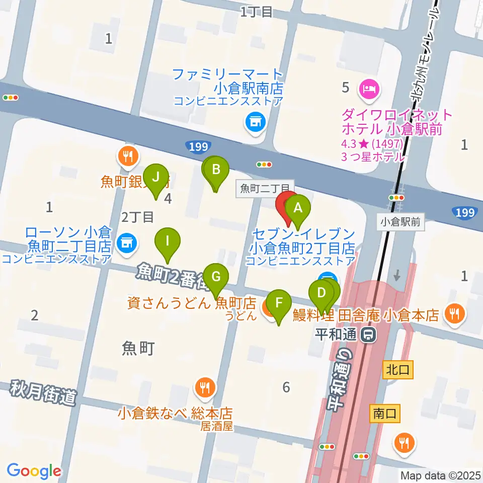 FM KITAQ周辺のカフェ一覧地図