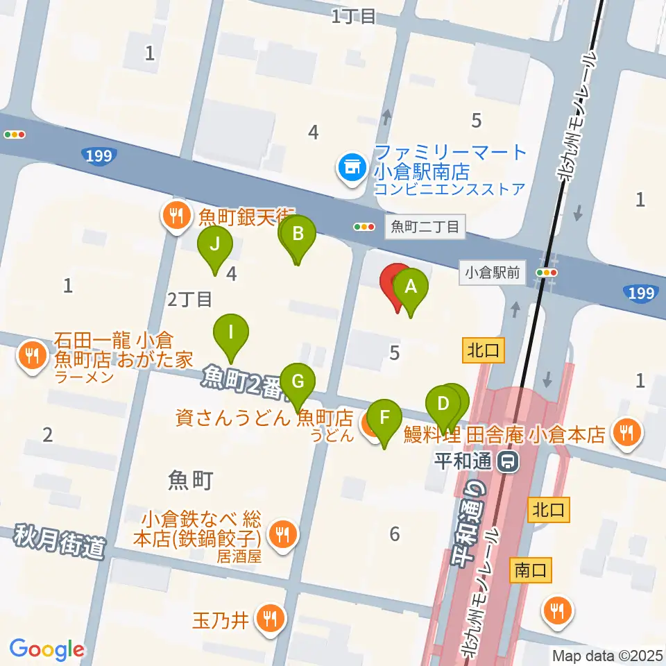 FM KITAQ周辺のカフェ一覧地図