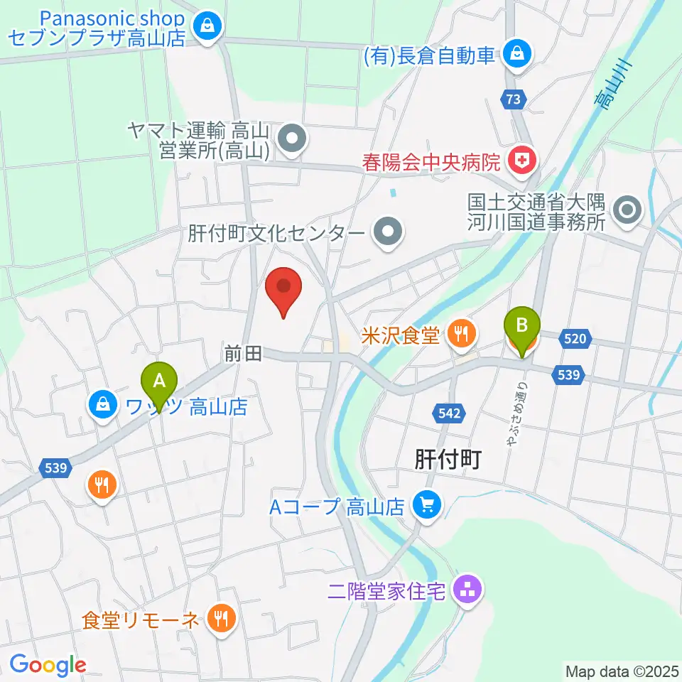 FMきもつき周辺のカフェ一覧地図