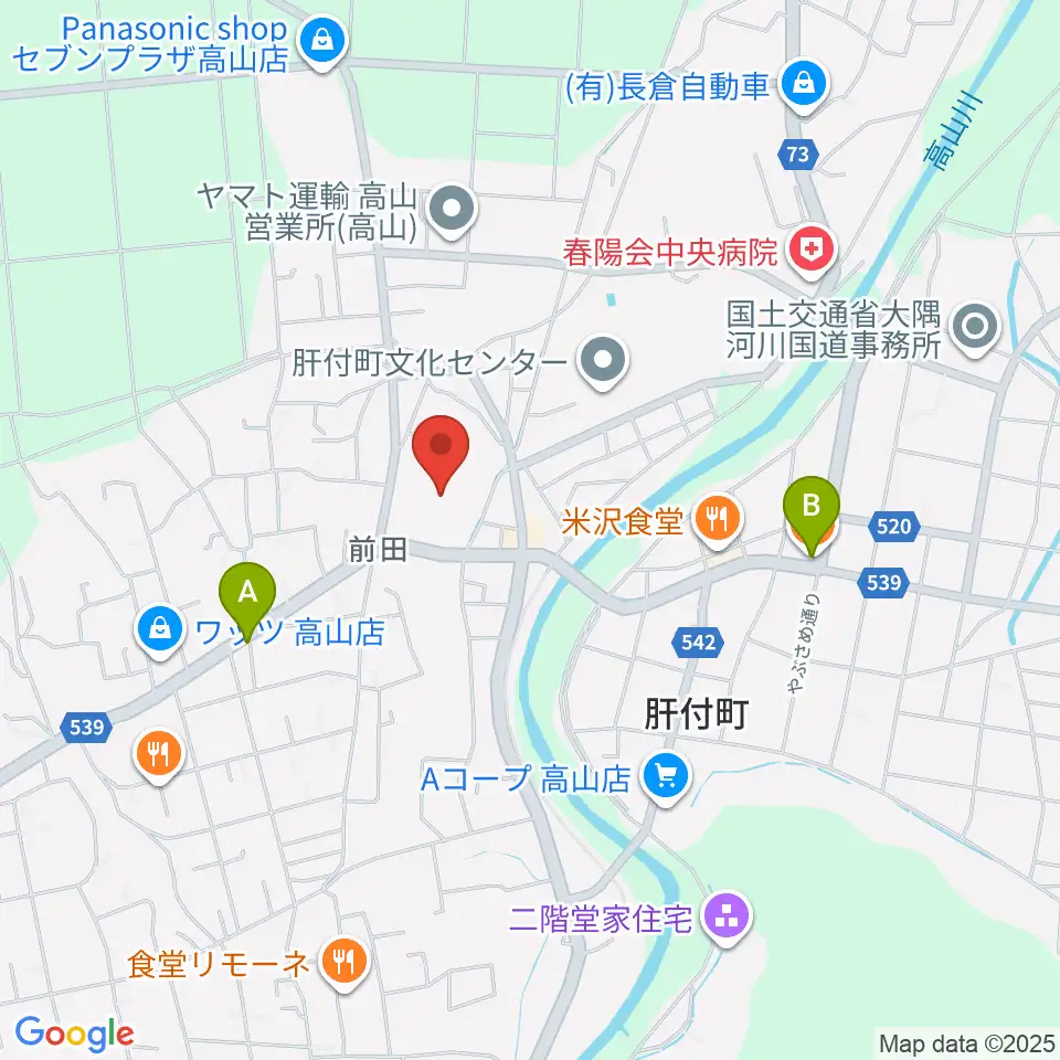 FMきもつき周辺のカフェ一覧地図