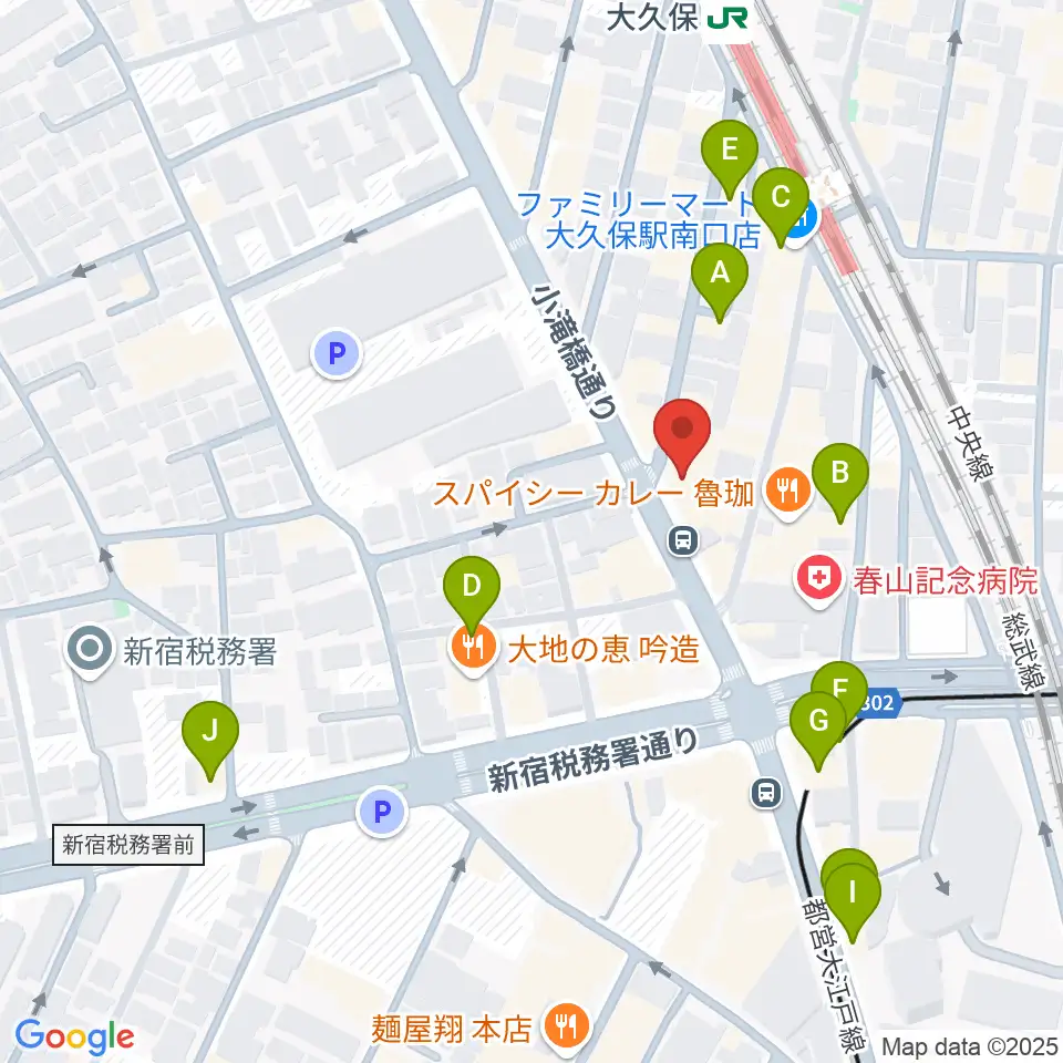 Vantage周辺のカフェ一覧地図