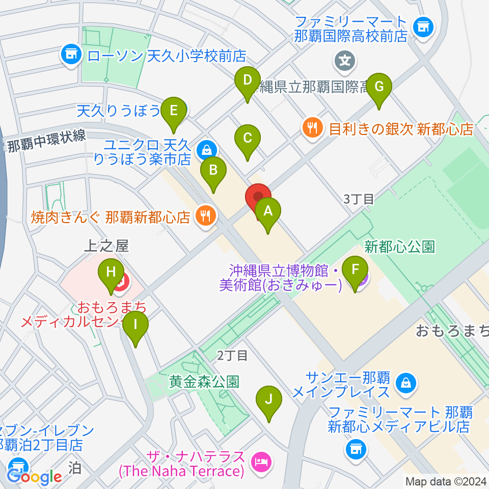 FMレキオ周辺のカフェ一覧地図