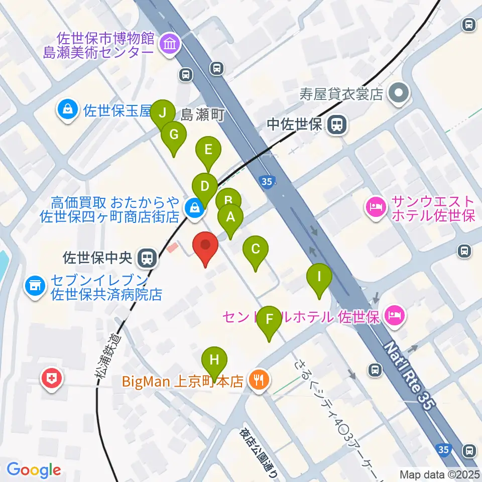 はっぴぃ！FM周辺のカフェ一覧地図