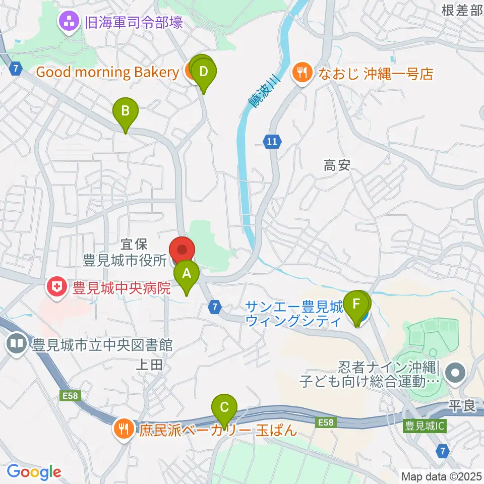 FMとよみ周辺のカフェ一覧地図