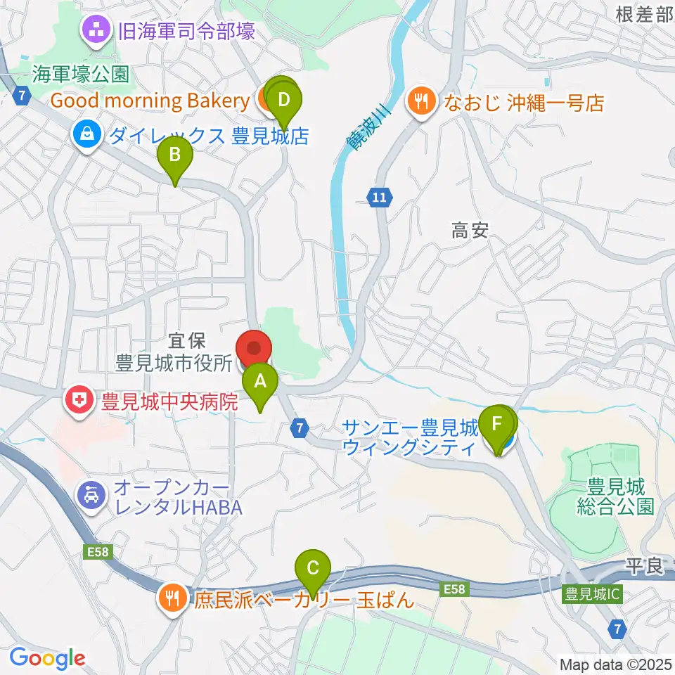 FMとよみ周辺のカフェ一覧地図