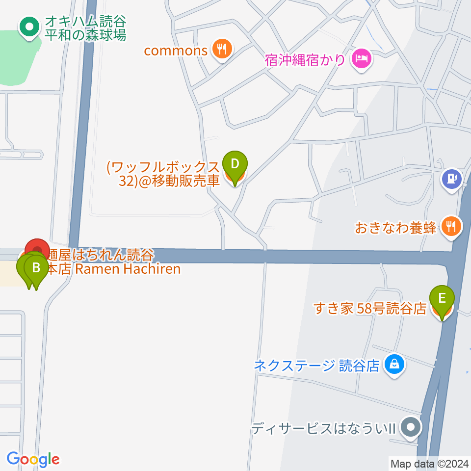 FMよみたん周辺のカフェ一覧地図