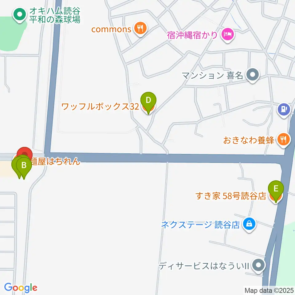 FMよみたん周辺のカフェ一覧地図