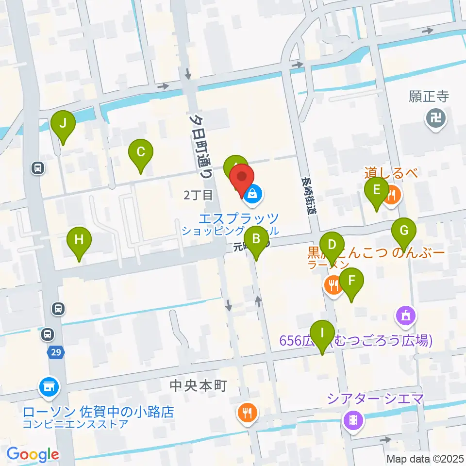 えびすFM周辺のカフェ一覧地図