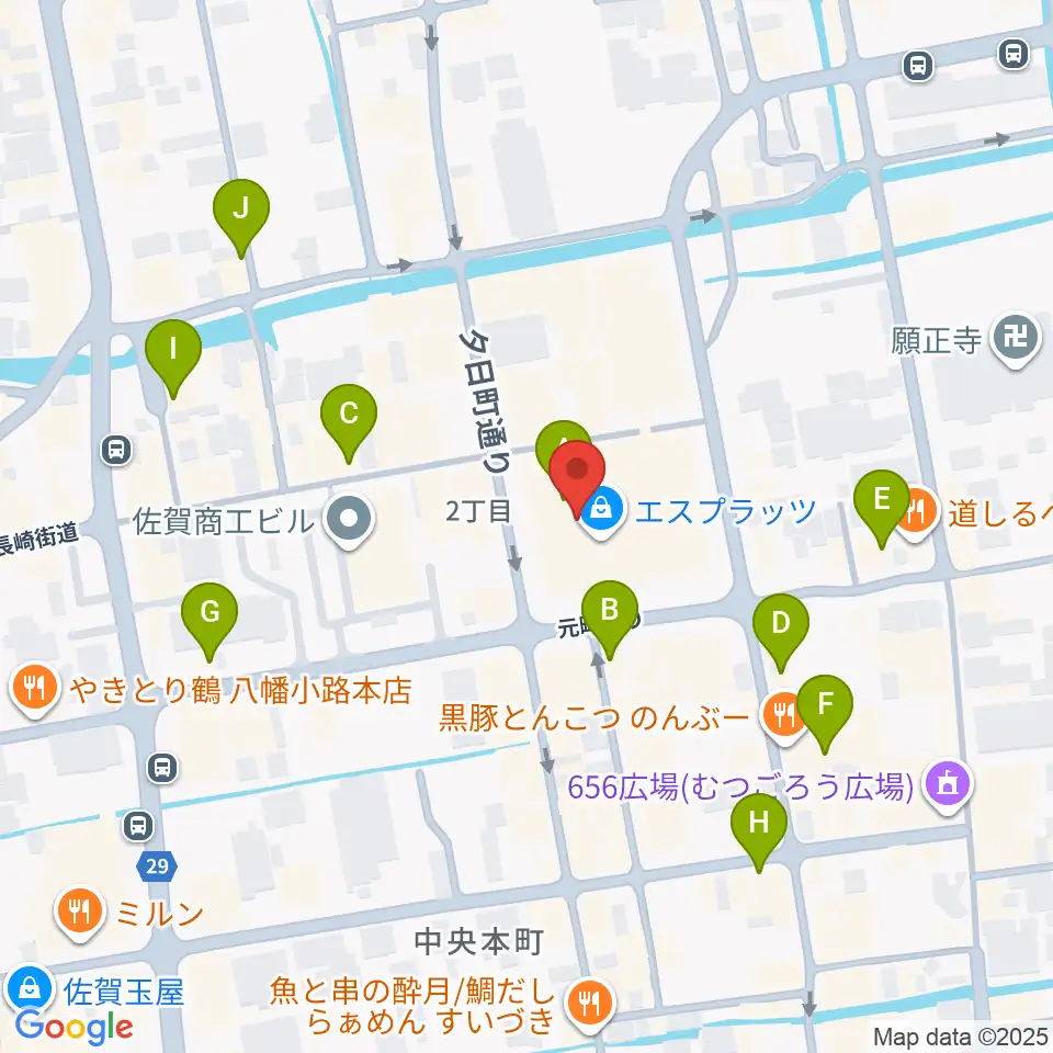 えびすFM周辺のカフェ一覧地図