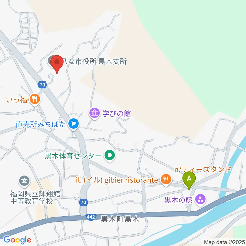 FM八女周辺のカフェ一覧地図