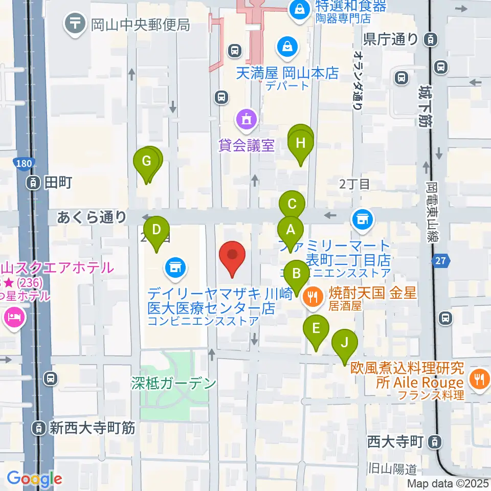 レディオモモ周辺のカフェ一覧地図