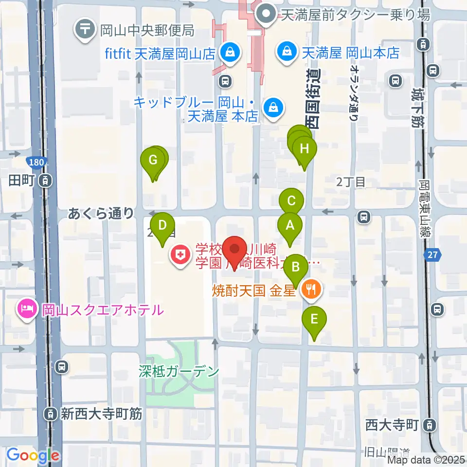 レディオモモ周辺のカフェ一覧地図