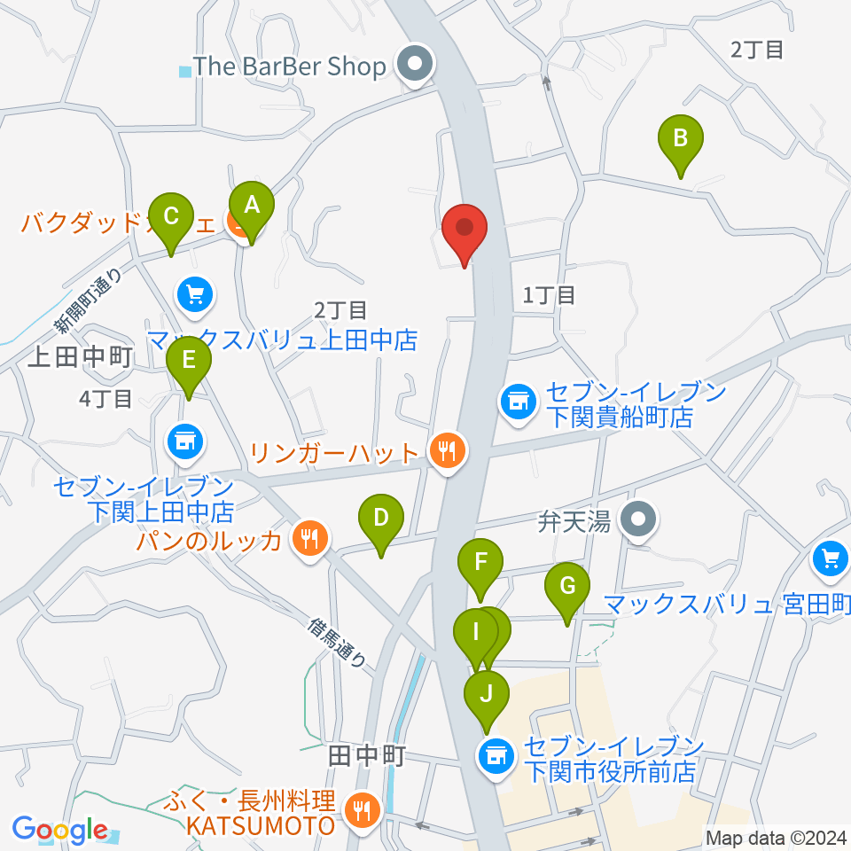 カモンFM周辺のカフェ一覧地図