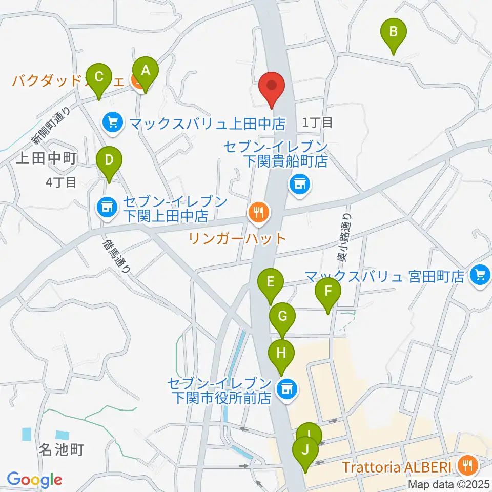 カモンFM周辺のカフェ一覧地図