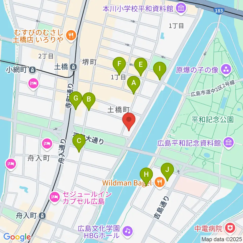 FMちゅーピー周辺のカフェ一覧地図