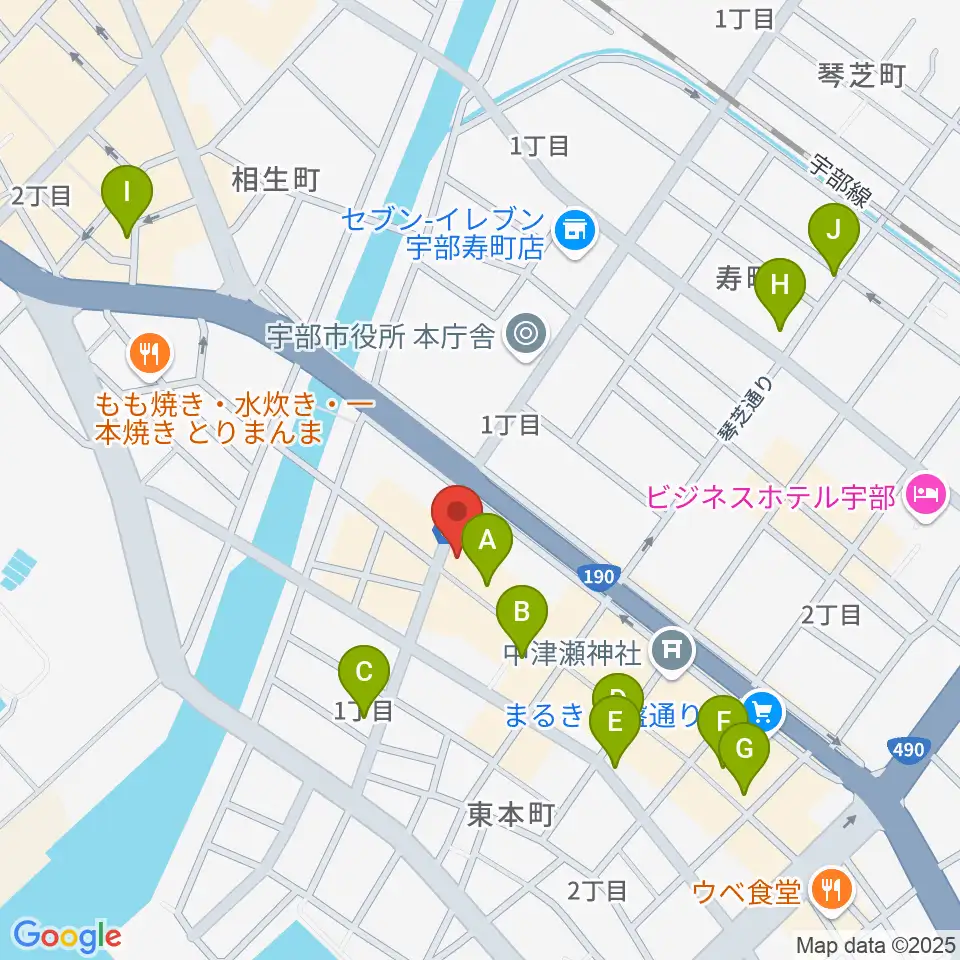 FMきらら周辺のカフェ一覧地図