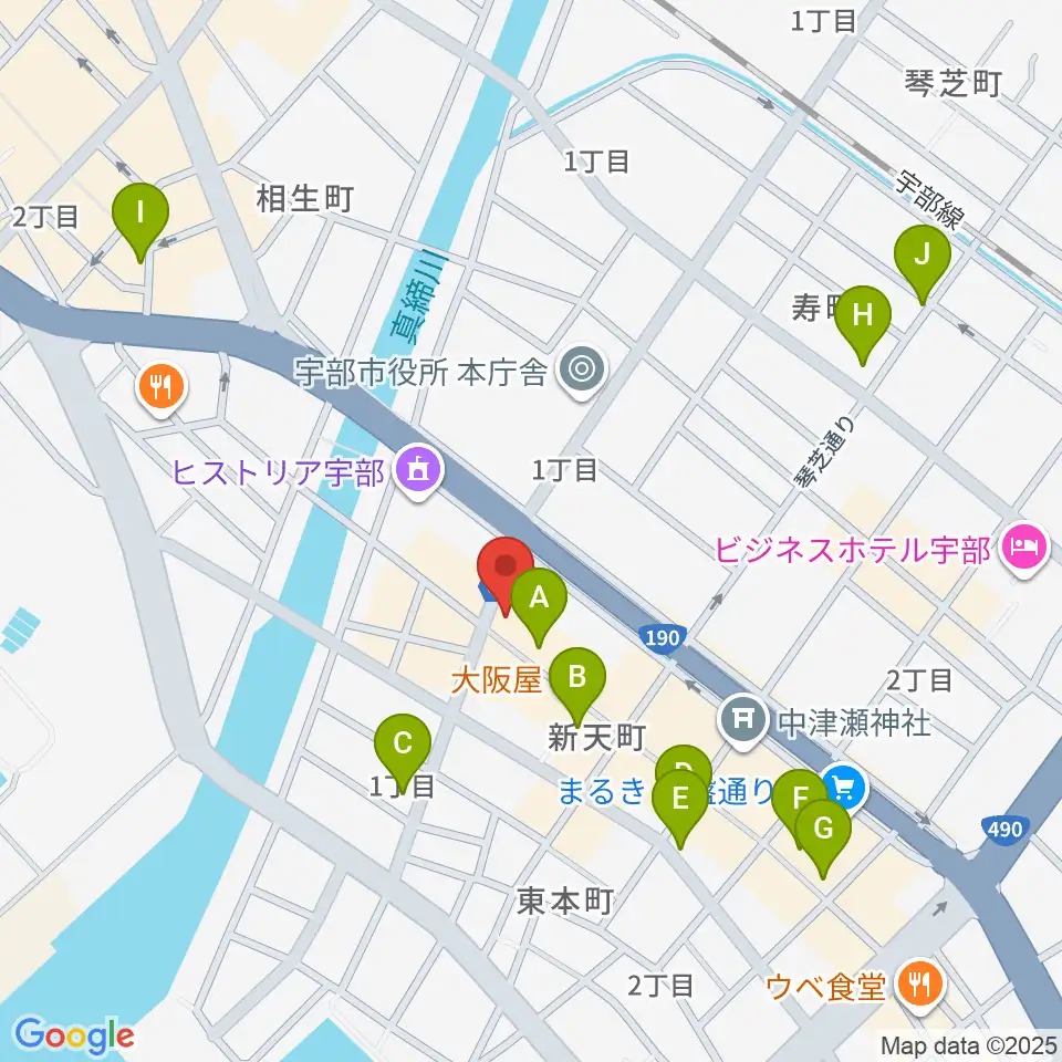 FMきらら周辺のカフェ一覧地図