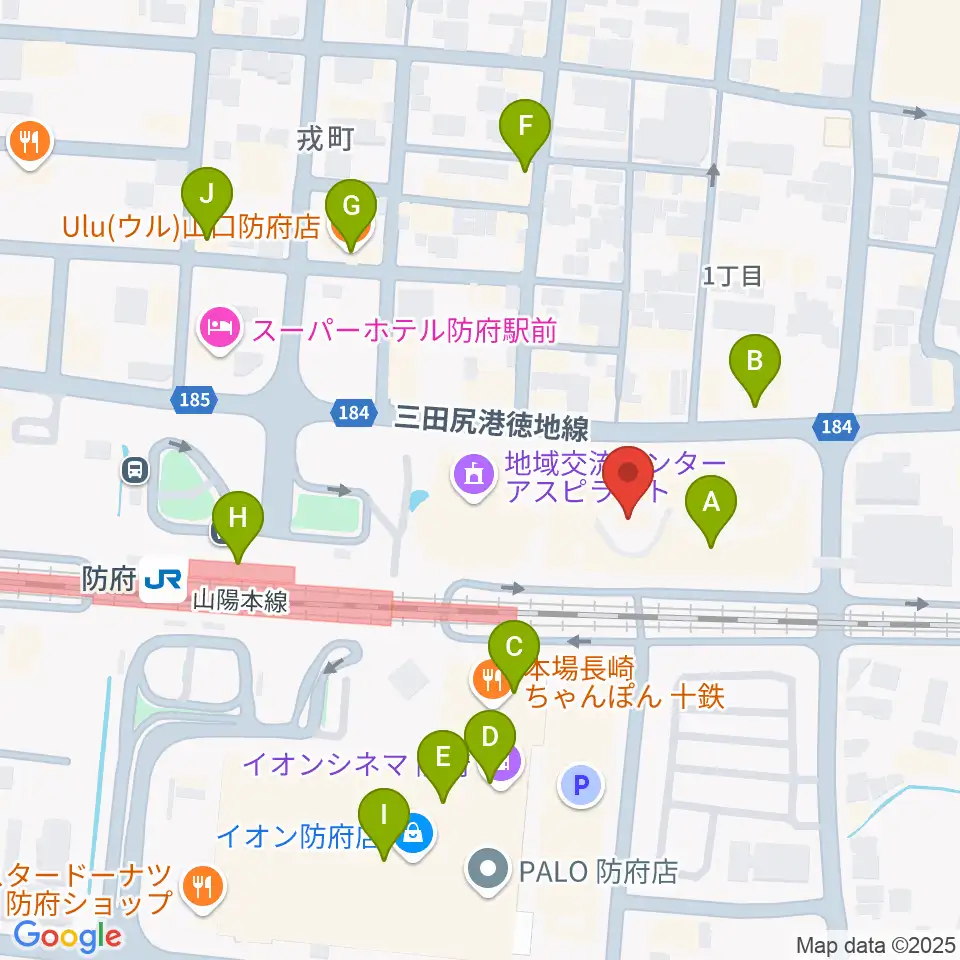 FMわっしょい周辺のカフェ一覧地図