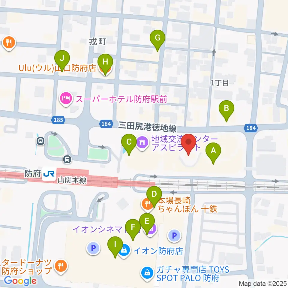 FMわっしょい周辺のカフェ一覧地図