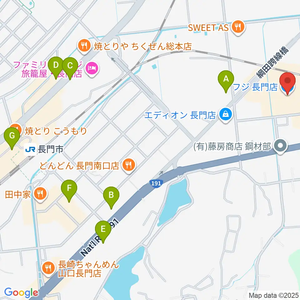 FM AQUA周辺のカフェ一覧地図